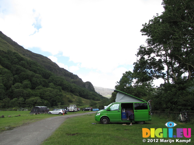 SX23492 Jenni at campervan Llyn Gwynant campsite